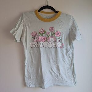 Kids Graphic Tee - White and Yellow